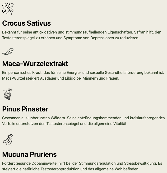 Inhaltsstoffe von Libonex ME